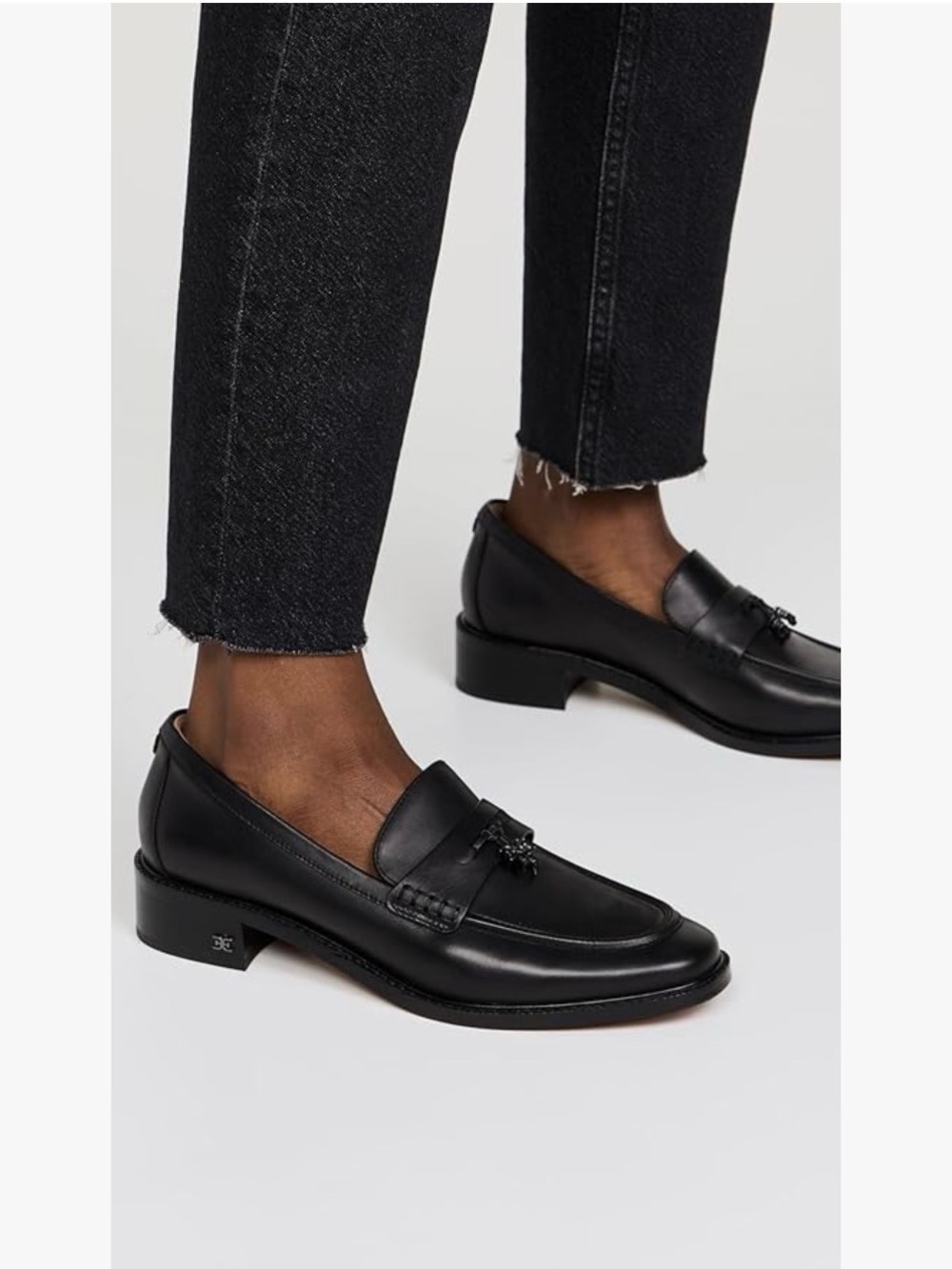 Leather Tassel Penny Loafers (Size 6)